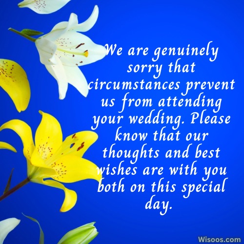 Acceptance and Regret Messages for Wedding Invitations