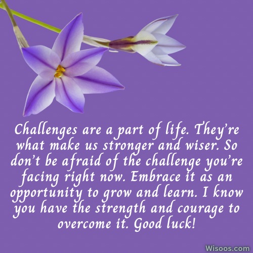 Good Luck Messages for Overcoming Challenges