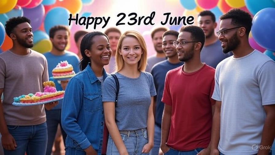 🎉 23rd June Birthday – Happy Birthday to All Born on 23 June!